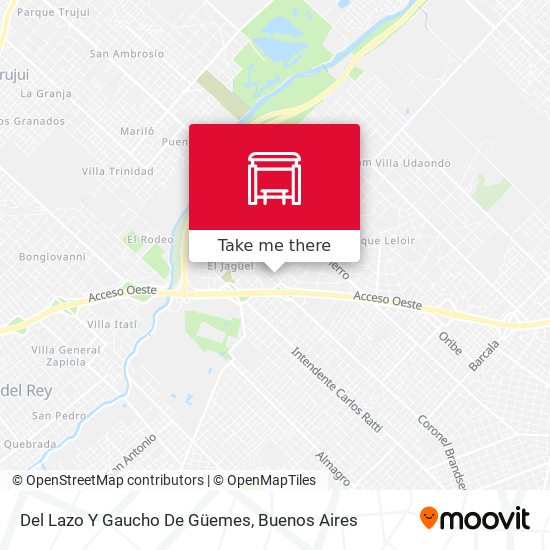Del Lazo Y Gaucho De Güemes map