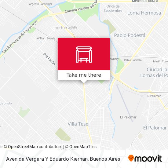 Avenida Vergara Y Eduardo Kiernan map