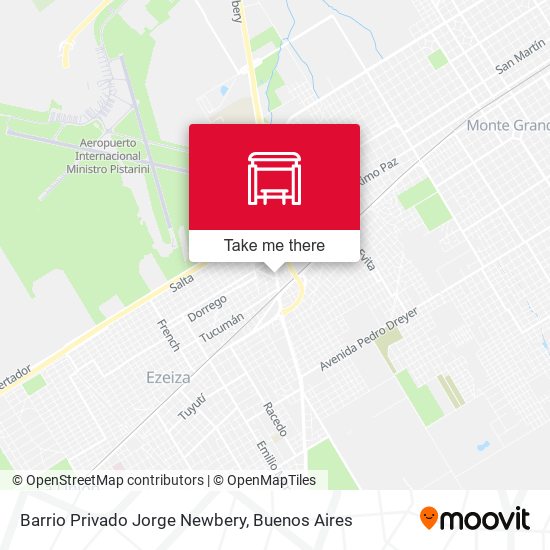 Barrio Privado Jorge Newbery map