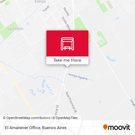 El Amanecer Office map