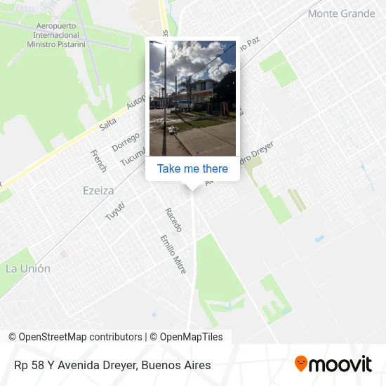 Rp 58 Y Avenida Dreyer map
