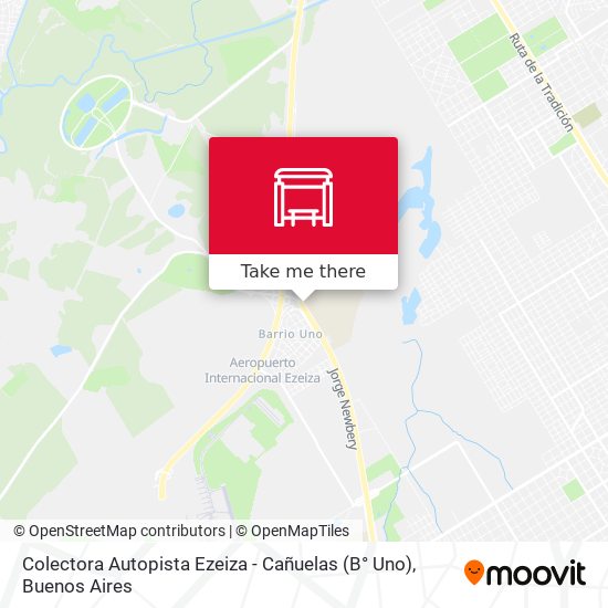 Mapa de Colectora Autopista Ezeiza - Cañuelas (B° Uno)