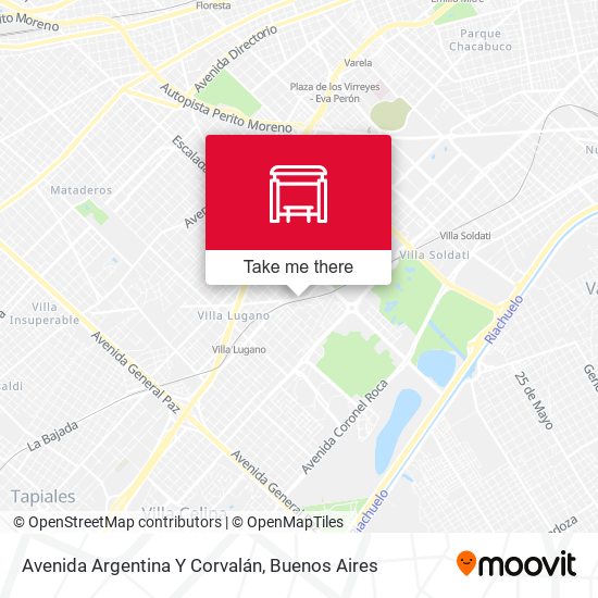 Mapa de Avenida Argentina Y Corvalán