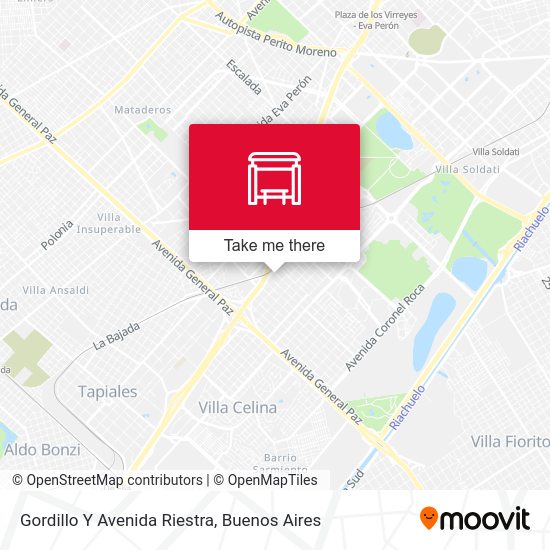 Gordillo Y Avenida Riestra map