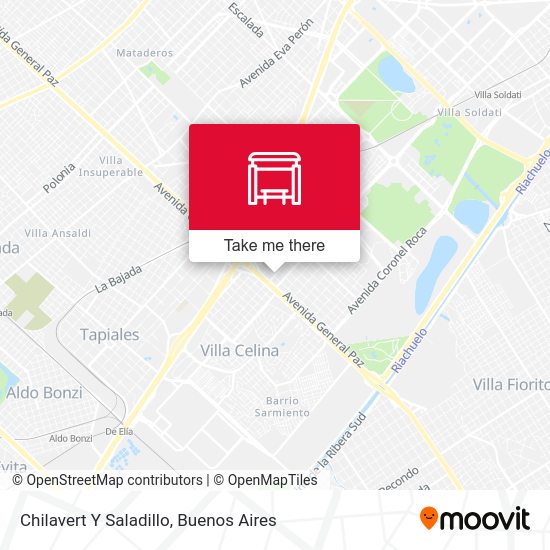 Chilavert Y Saladillo map
