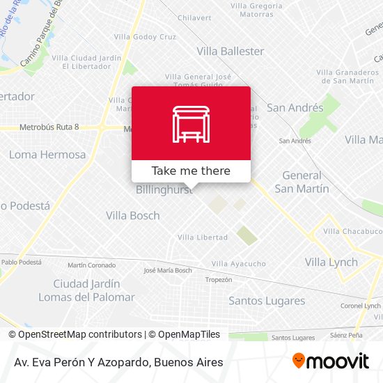 Mapa de Av. Eva Perón Y Azopardo