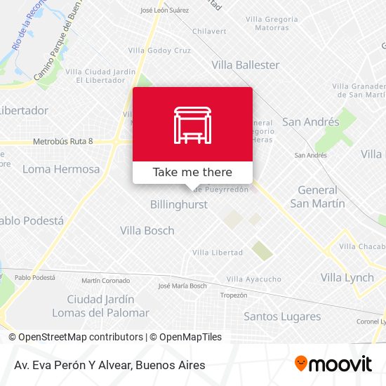 Av. Eva Perón Y Alvear map
