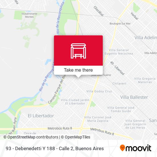 Mapa de 93 - Debenedetti Y 188 - Calle 2