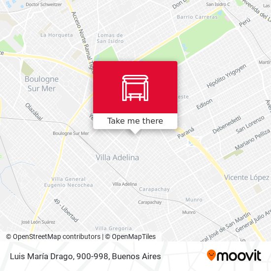 Luis María Drago, 900-998 map