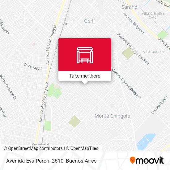 Avenida Eva Perón, 2610 map