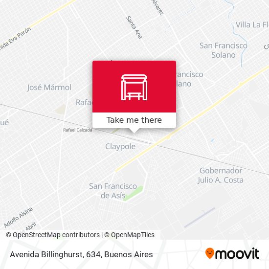 Mapa de Avenida Billinghurst, 634