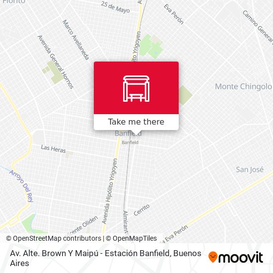 Mapa de Av. Alte. Brown Y Maipú - Estación Banfield