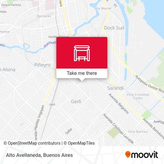 Mapa de Alto Avellaneda
