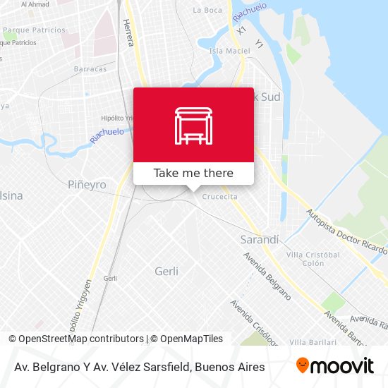 Av. Belgrano Y Av. Vélez Sarsfield map