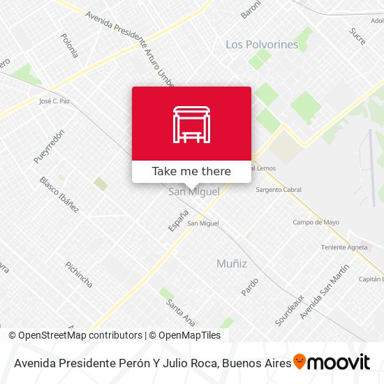Mapa de Avenida Presidente Perón Y Julio Roca