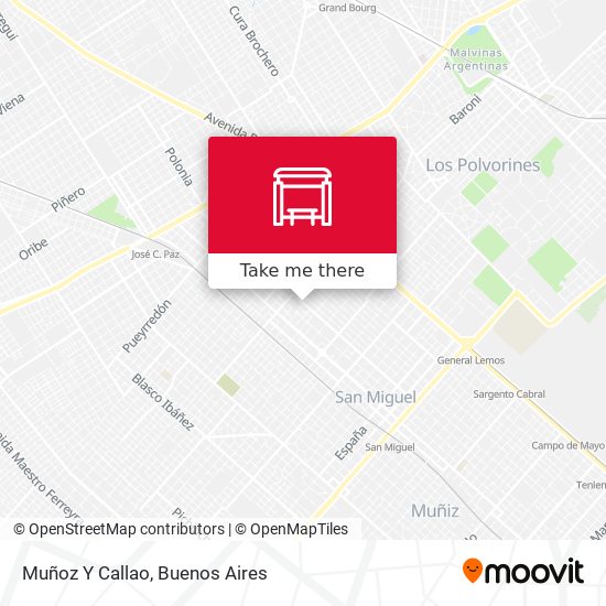 Muñoz Y Callao map
