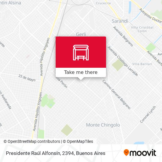 Mapa de Presidente Raúl Alfonsín, 2394