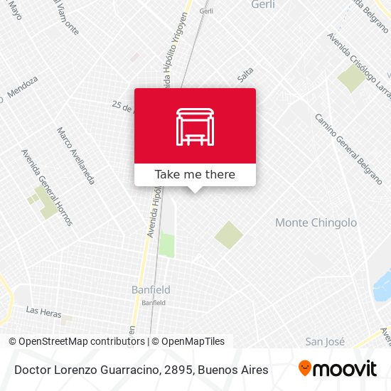 Doctor Lorenzo Guarracino, 2895 map