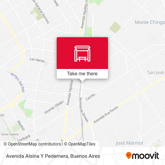 Avenida Alsina Y Pedernera map