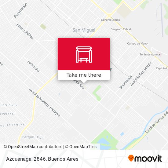 Azcuénaga, 2846 map