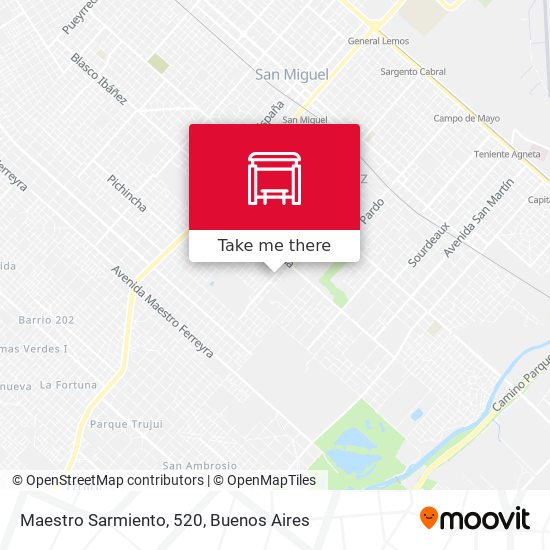 Mapa de Maestro Sarmiento, 520