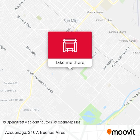 Azcuénaga, 3107 map