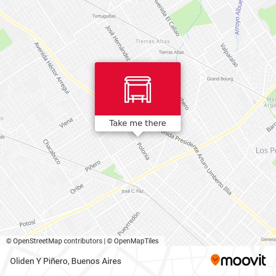 Mapa de Oliden Y Piñero