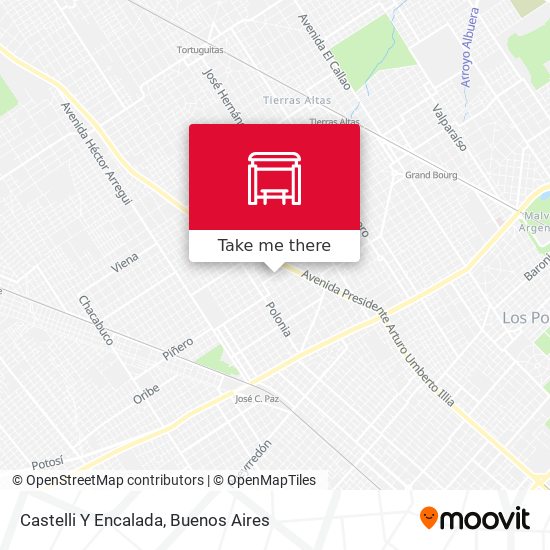 Castelli Y Encalada map