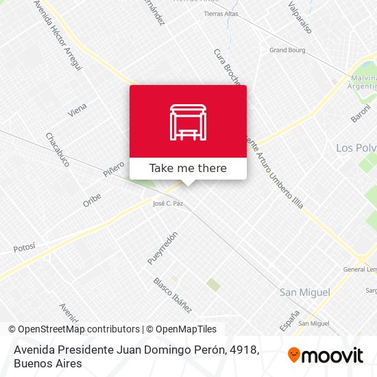 Avenida Presidente Juan Domingo Perón, 4918 map