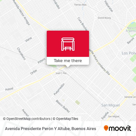 Avenida Presidente Perón Y Altube map