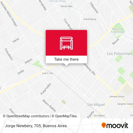 Jorge Newbery, 705 map