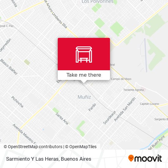 Sarmiento Y Las Heras map