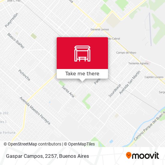 Gaspar Campos, 2257 map