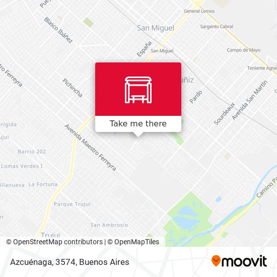 Azcuénaga, 3574 map