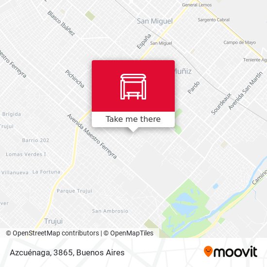 Azcuénaga, 3865 map