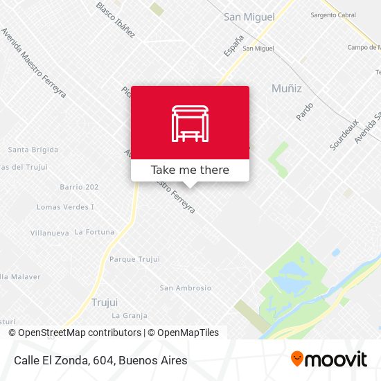 Calle El Zonda, 604 map