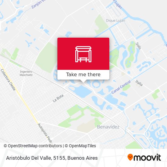 Aristóbulo Del Valle, 5155 map
