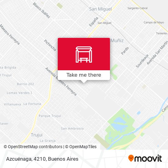 Azcuénaga, 4210 map