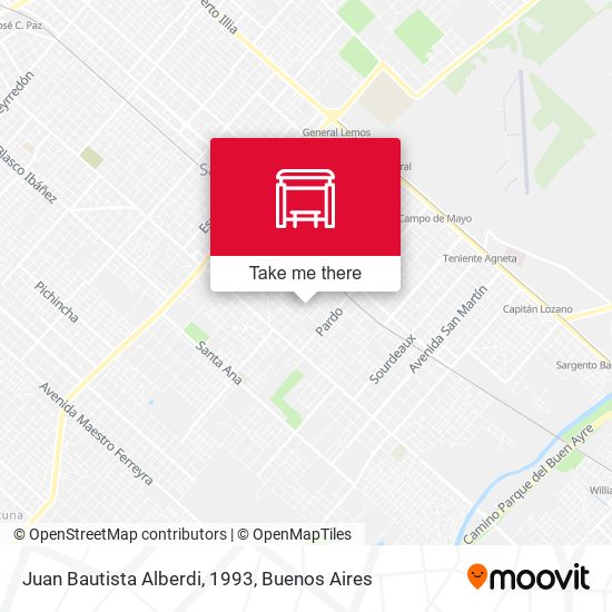 Mapa de Juan Bautista Alberdi, 1993