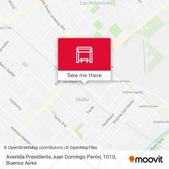 Avenida Presidente Juan Domingo Perón, 1010 map