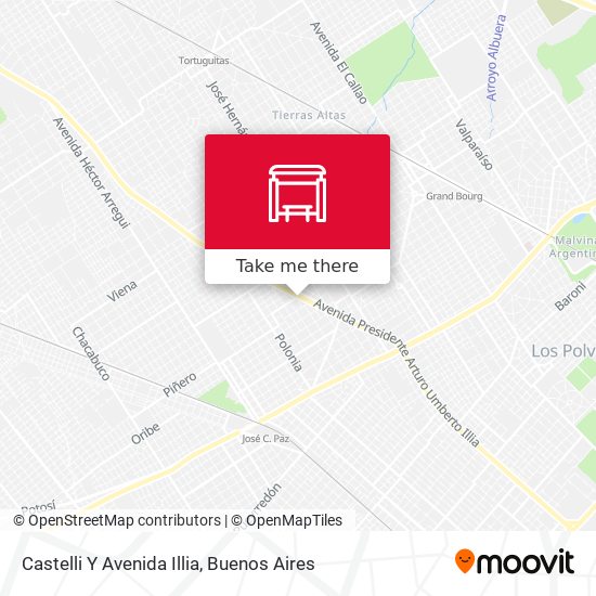 Castelli Y Avenida Illia map