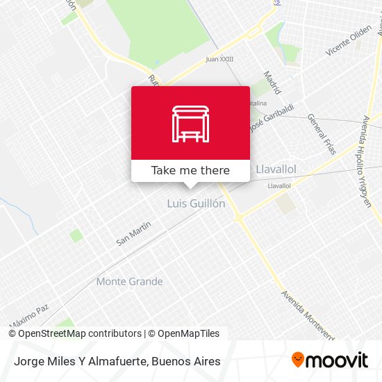 Jorge Miles Y Almafuerte map