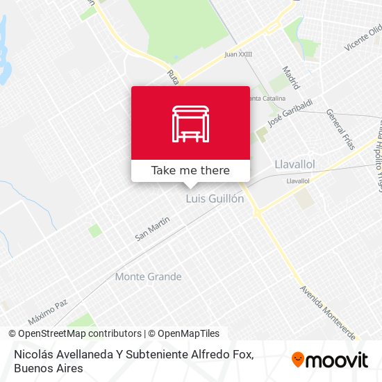 Mapa de Nicolás Avellaneda Y Subteniente Alfredo Fox
