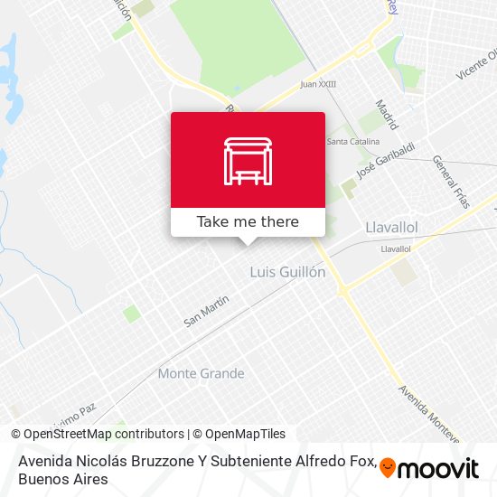 Avenida Nicolás Bruzzone Y Subteniente Alfredo Fox map