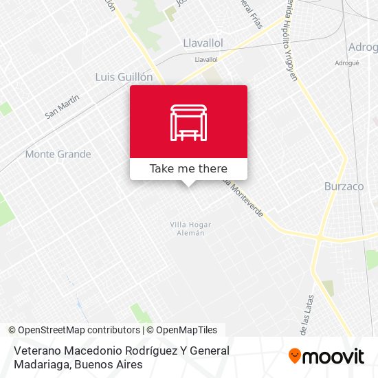 Mapa de Veterano Macedonio Rodríguez Y General Madariaga