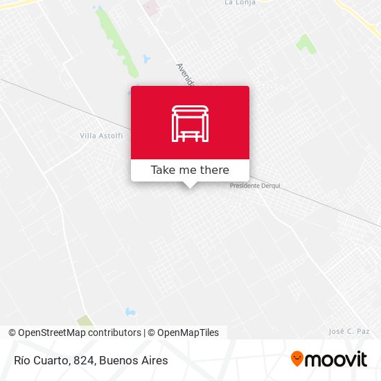 Río Cuarto, 824 map
