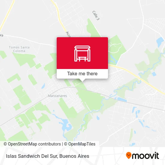 Islas Sandwich Del Sur map