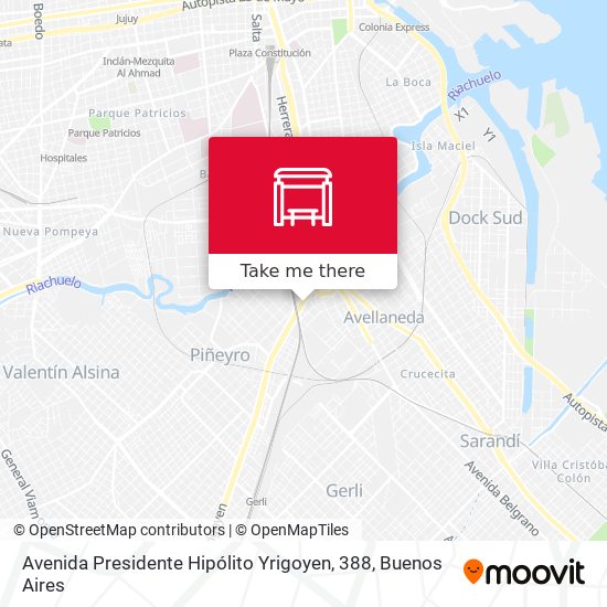Avenida Presidente Hipólito Yrigoyen, 388 map