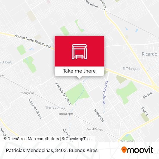 Patricias Mendocinas, 3403 map