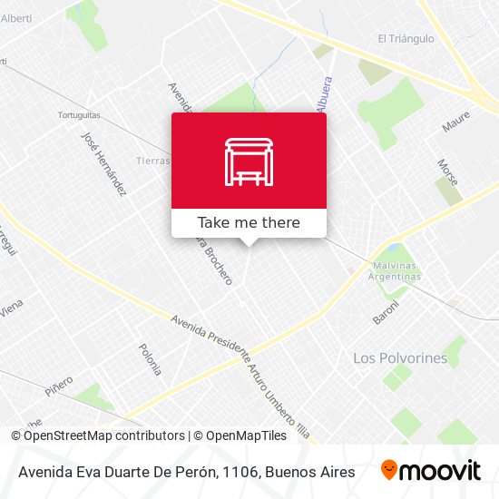Avenida Eva Duarte De Perón, 1106 map